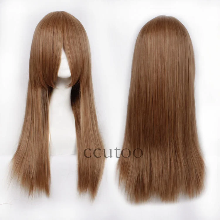 Ccutoo Orochimaru 60 см/23,6 дюйма черные прямые Длинные Синтетические волосы полная челка Высокая температура волокна Cospaly Полный Парики