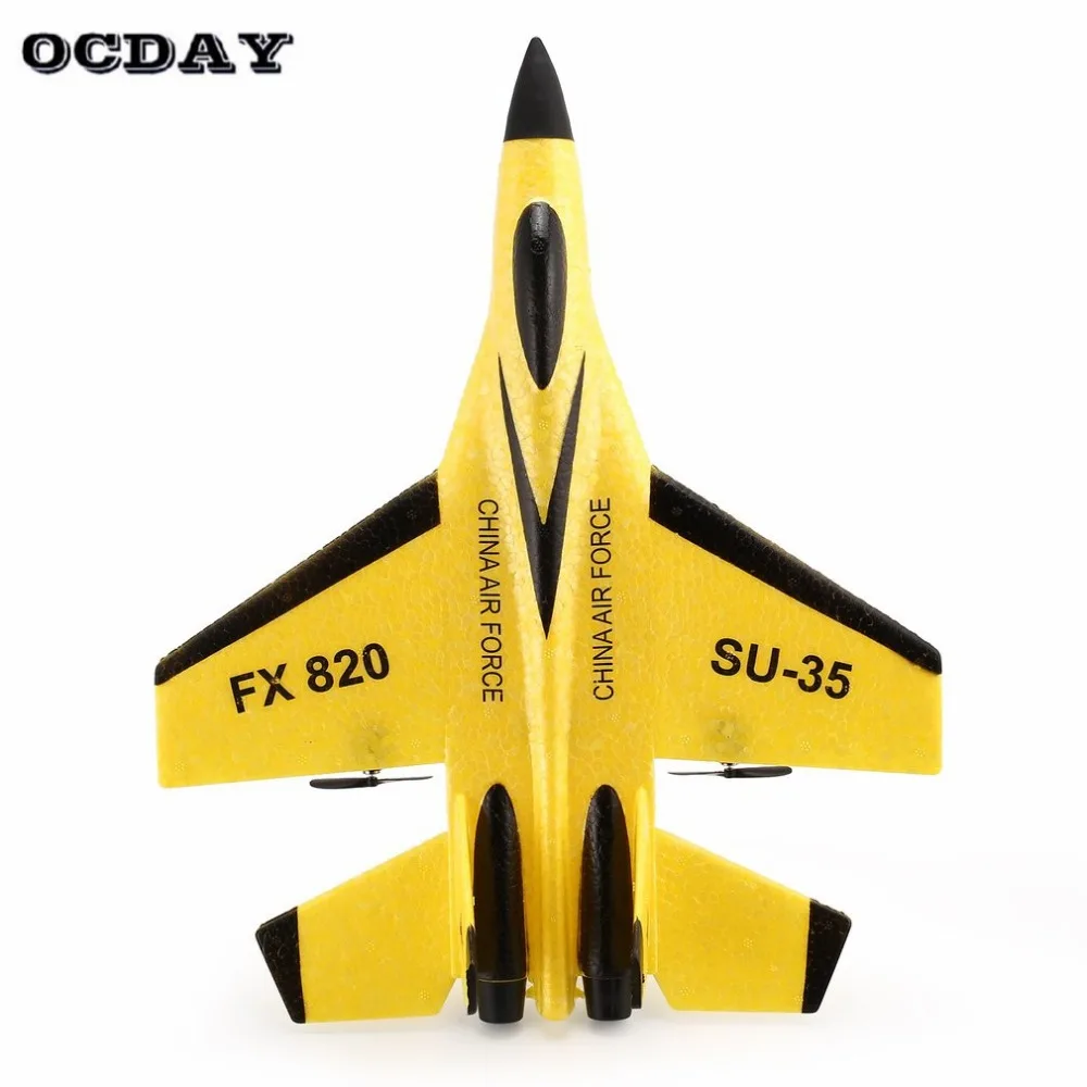 OCDAY супер крутой RC бой с фиксированным крылом RC Дрон FX-820 2,4G пульт дистанционного управления летательный аппарат модель вертолета на ДУ Дрон Квадрокоптер hi