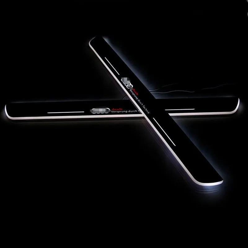 На заказ классно! Светодиодный динамический японский акриловый порог для Audi