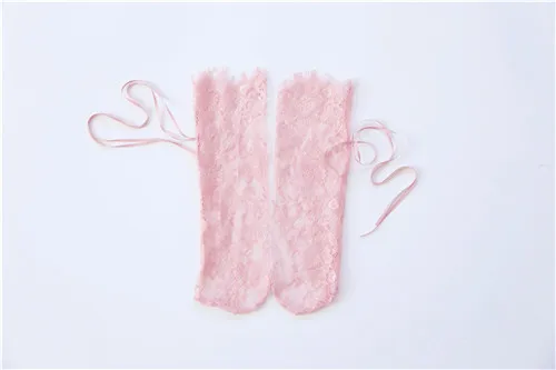 pink Женские летние сексуальные кружевные носки в стиле ретро, женские черные носки с вырезами, женские короткие носки с бантом и кружевным цветком - Цвет: pink