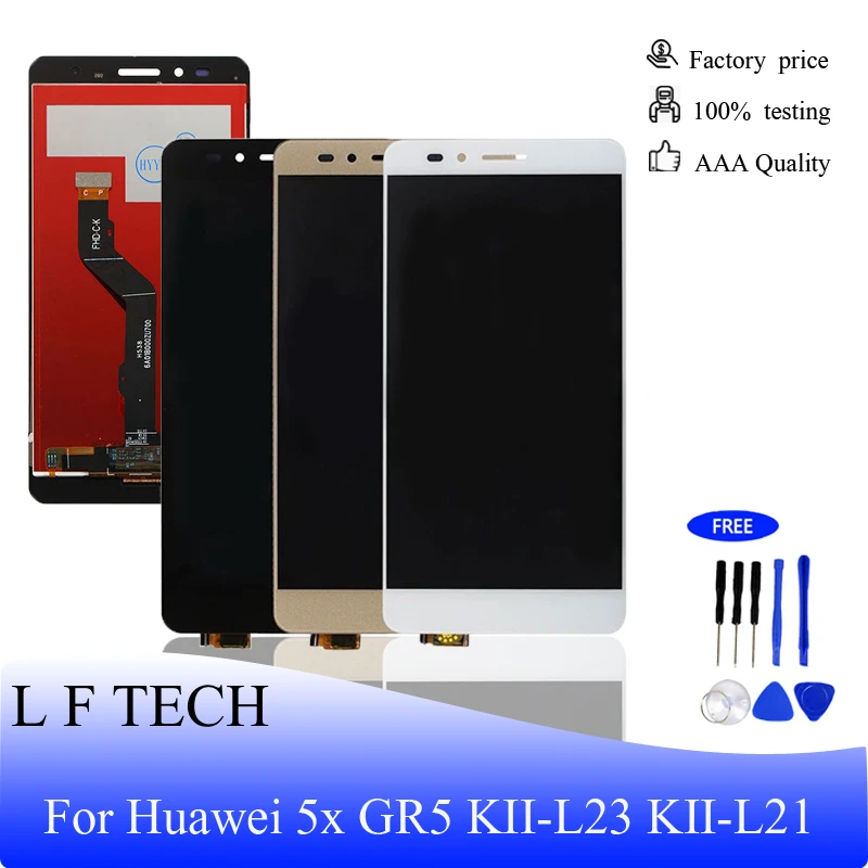 ЖК дисплей для huawei 5x GR5 KII L23 L21 экран и сенсорный дигитайзер в сборе с заменой рамки