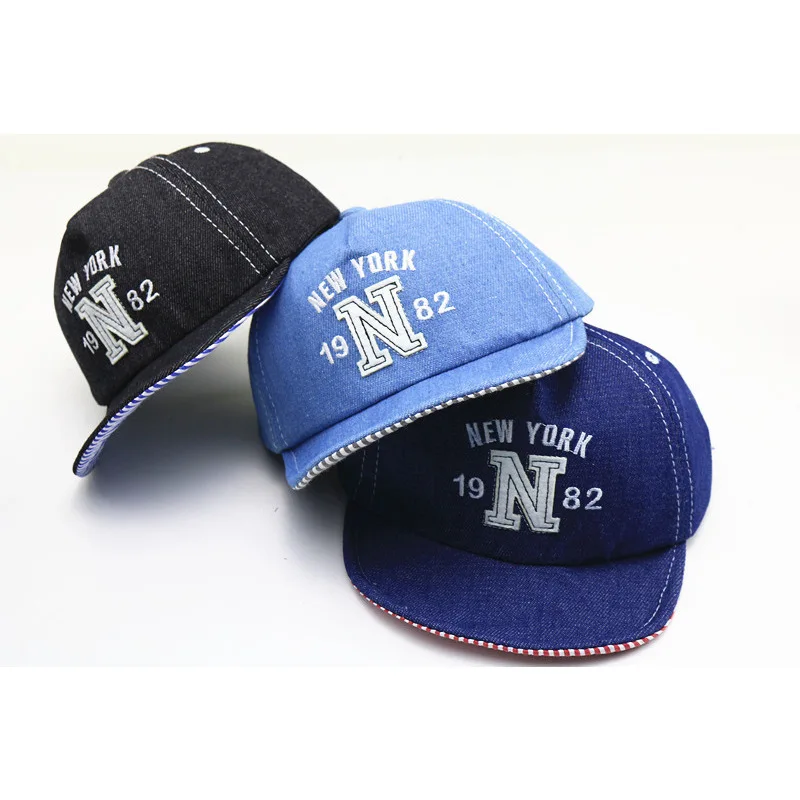 Модные джинсы кепка для мальчиков и девочек детская бейсболка унисекс Snapback