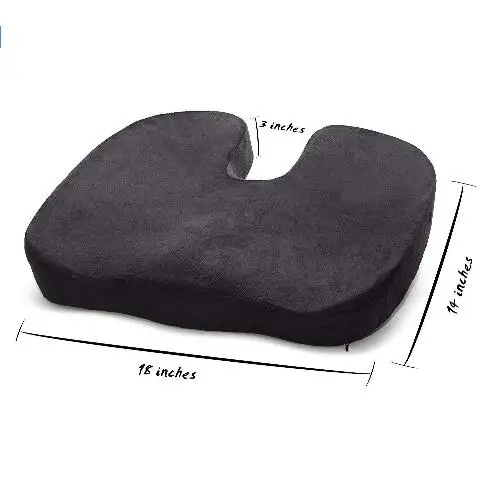 Ортопедическая подушка для сидения Coccyx Comfy Pro Memory Foam CushionSports Stadium, подушка для шеи с эффектом памяти, маска для путешествий 5