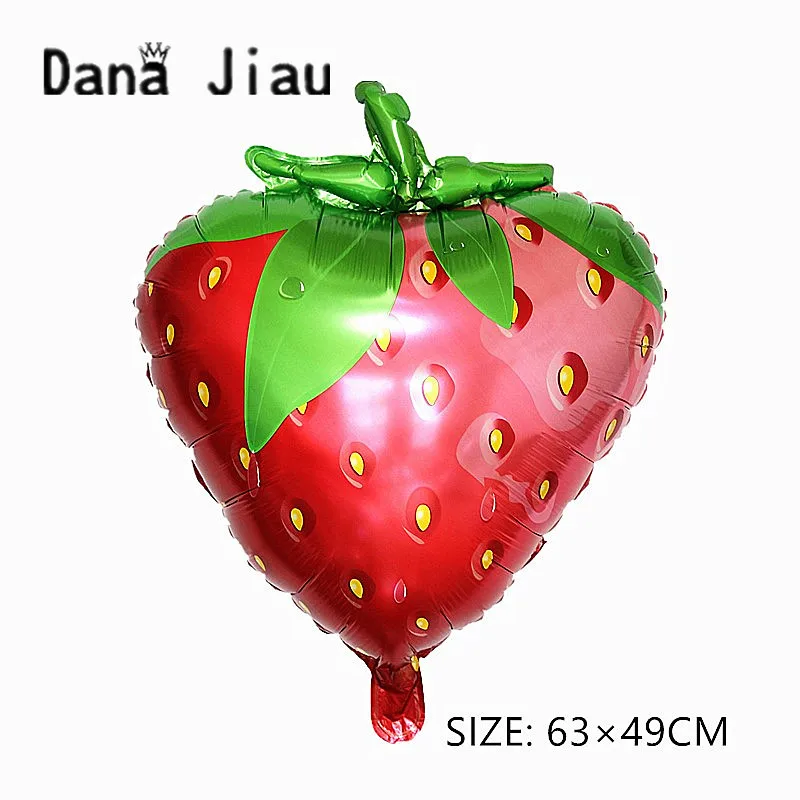 DanaJiau шары на день рождения фруктовый банан мультфильм фольга воздушный шар