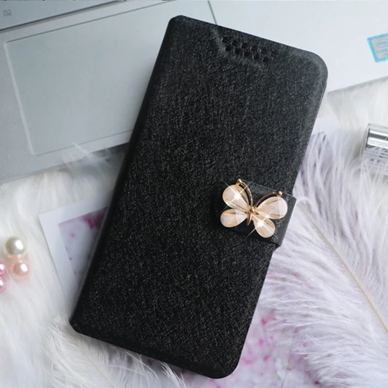 Black Butterfly Шелковый кожаный чехол для microsoft Nokia Lumia 650 540 550 850 535 430 630 635 730 735 532 435 520 525 530 830 925 крышка чехол s - Цвет: Black Butterfly