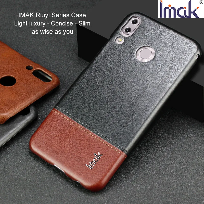 IMAK Ruiyi Series Luxury Skin PU Leather Case for Asus Zenfone 5 (ZE620KL) / 5Z (ZS620KL) Hard PC Back Cover Cases Quality |