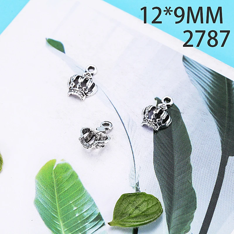 12*0 9 мм 20 шт Корона сплава кулон для Diy изготовления ювелирных изделий 2 вида