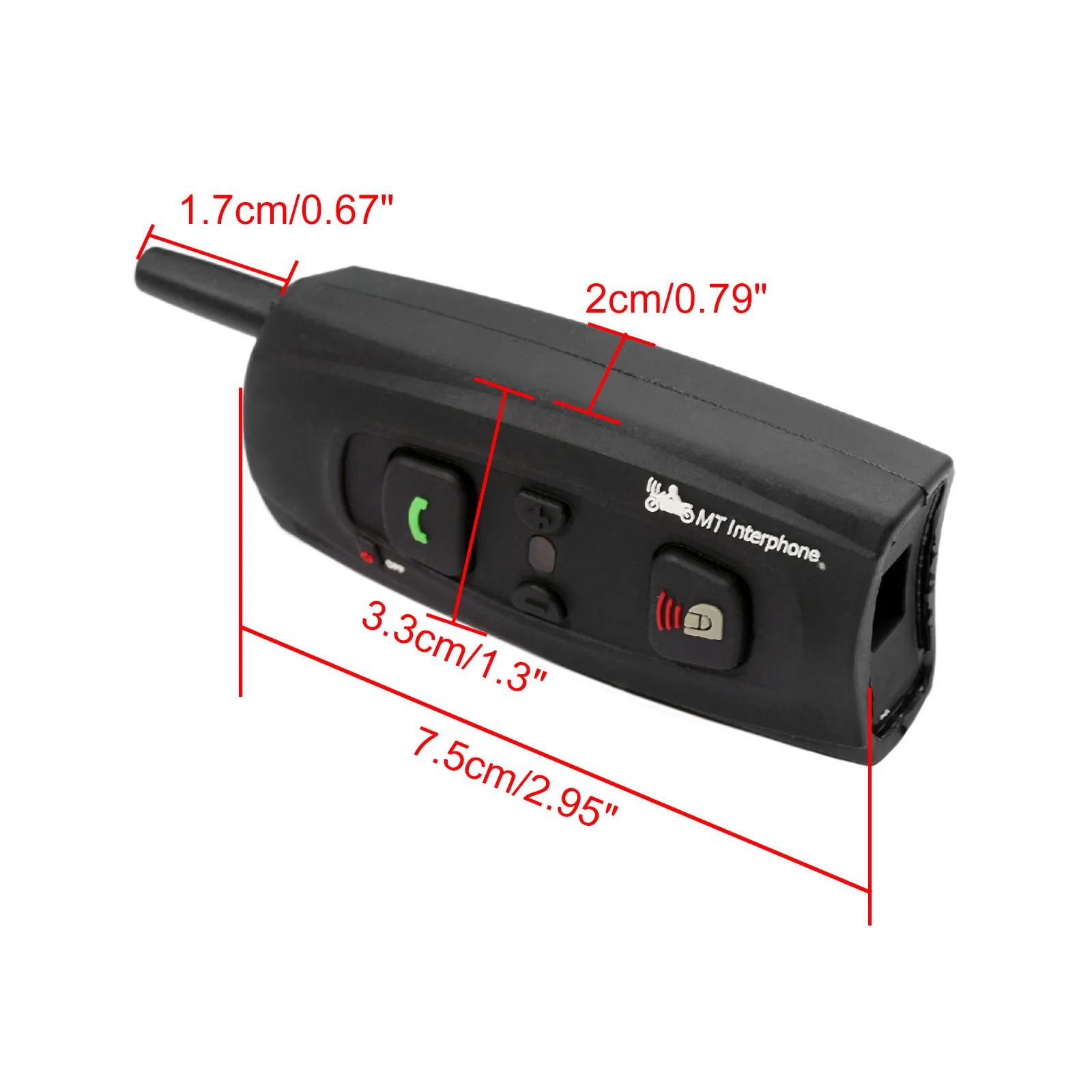1x мотоциклетная гарнитура для шлема V2 1200 BT Interphone Беспроводная Bluetooth мобильного