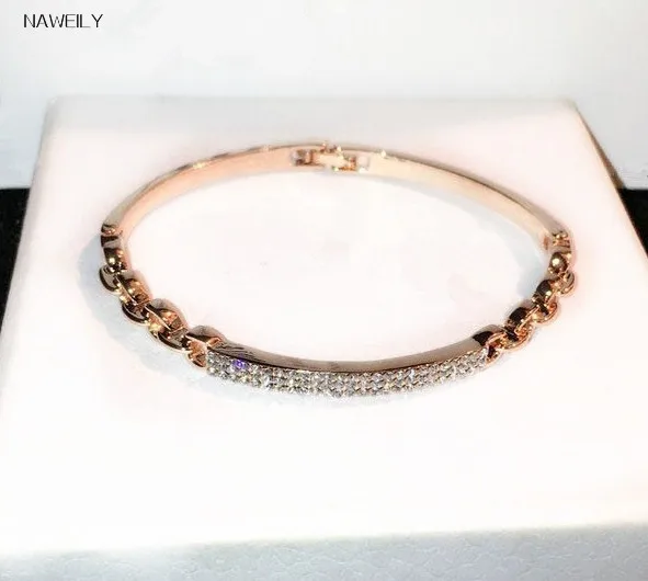 NAWEILY супер флэш Браслет-манжета со стразами Pulseira Feminina Роскошные браслеты и