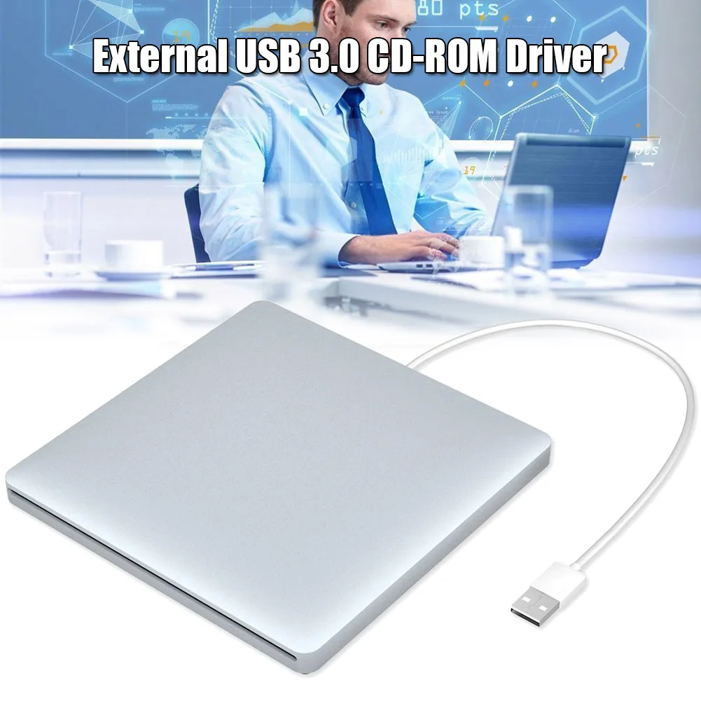 Ультратонкий внешний DVD-привод USB 3 0 Дубликатор дисков для компьютера ноутбука