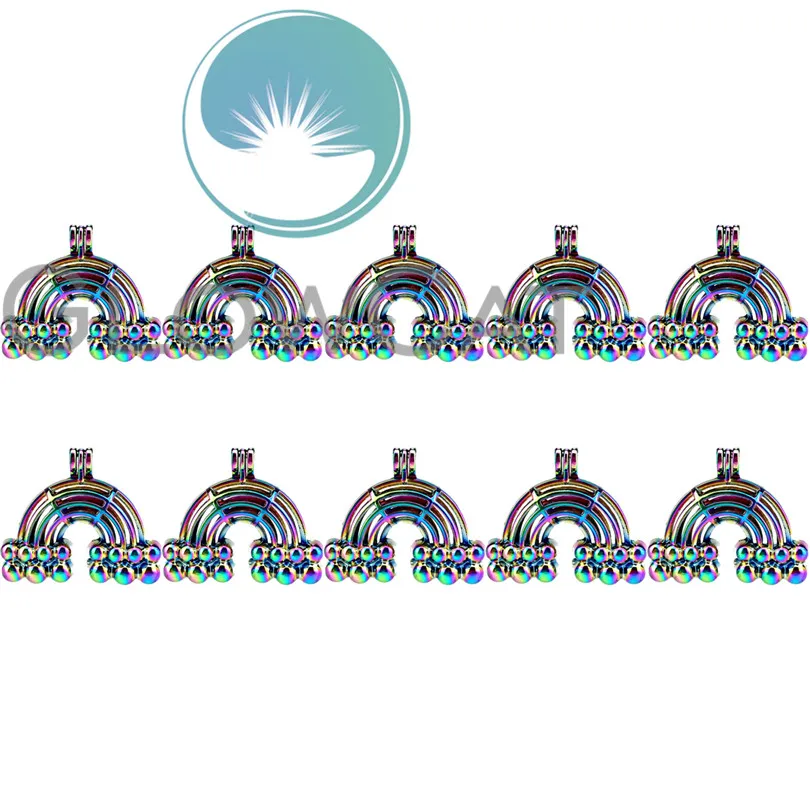 

10x C782 разноцветные большие радужные бусины для изготовления ювелирных изделий духи эфирное масло диффузор устричный жемчуг клетка кулон