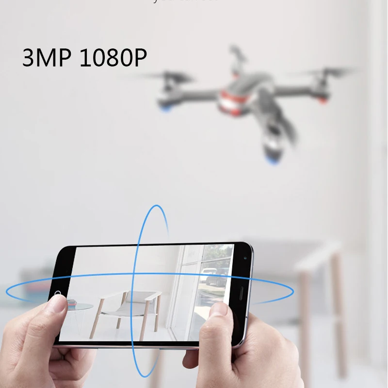 1080P 3MP HR Drone с SH2 WiFi камерой Передача в реальном времени FPV Quadrocopter HD камера Dron 4CH RC
