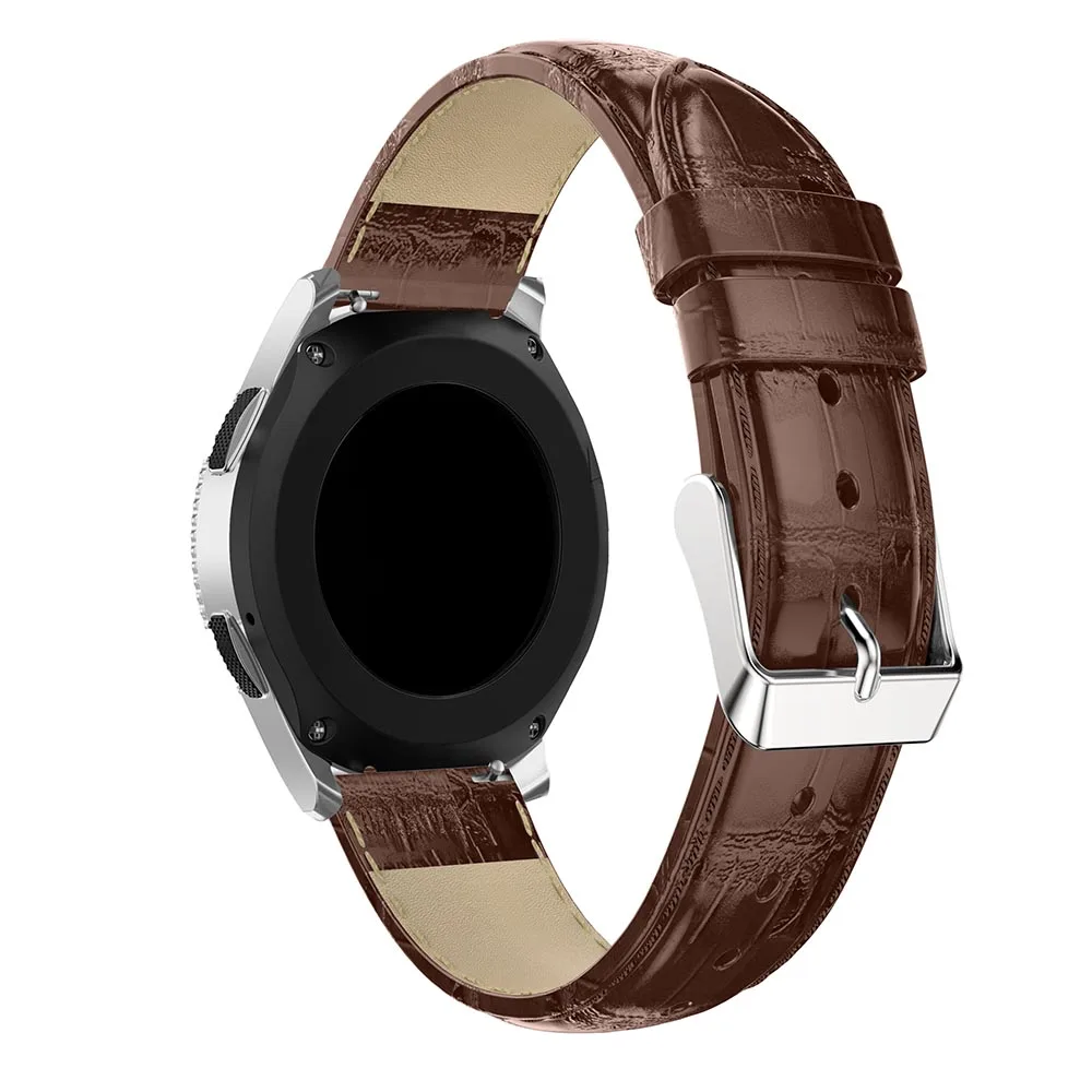 Ремешок 22 мм для Samsung Gear S3 Frontier/Classic Galaxy Watch 46 кожаный ремешок наручных часов Huami