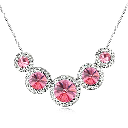 

Elegant Crystals from Swarovski necklaces & pendants High Quality Bridal Engagement Jewelry Christmas Gift Accessories