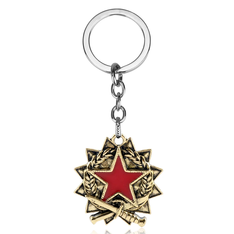 

Cool Hot Game CS GO Keychain&Necklace Vantage Counter-strike T/CT Key Chain Pentagram Pendant Keyring for Men Gifts Souvenirs