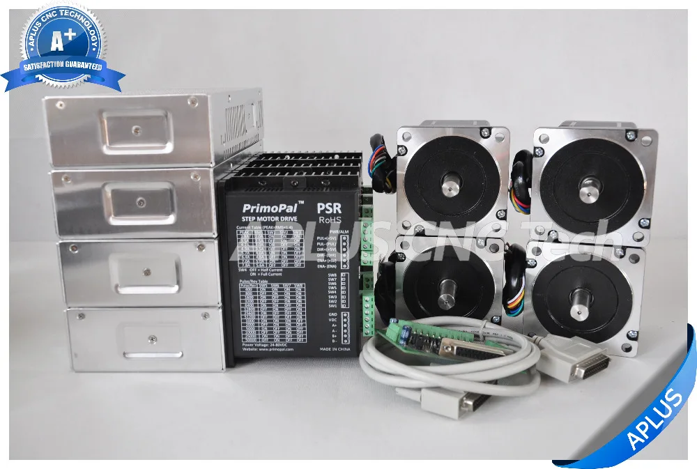 4 оси NEMA 34 шаговый двигатель 594oz in и драйвер PSR8078 48 В Комплект питания|motor reverse|motor
