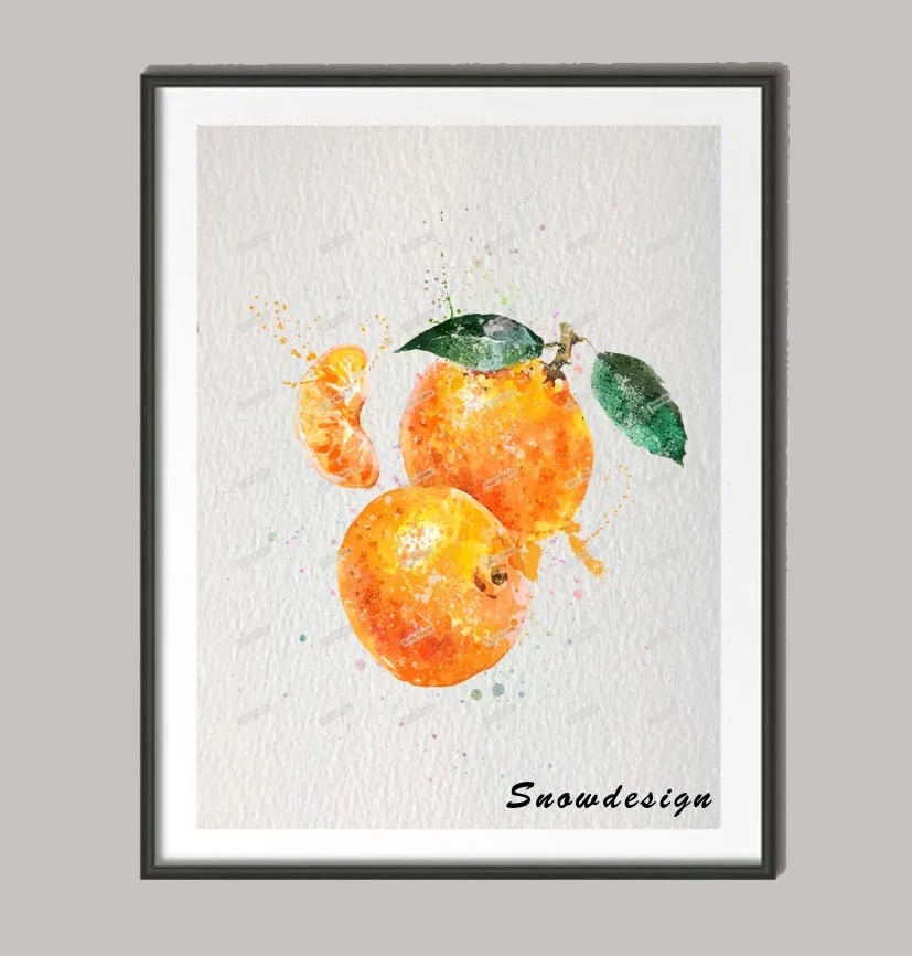 Оригинальная оранжевая картина сделай сам Rikivity на холсте Кухонное настенное