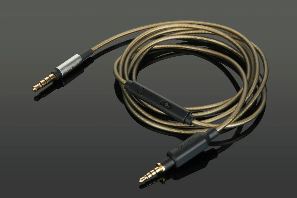 Сменный аудио посеребренный кабель дистанционный микрофон для JBL J55 J55a J55i J88 J88a J88i