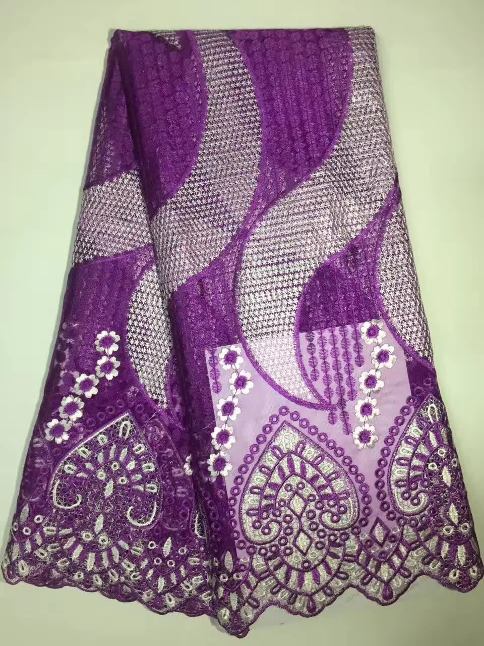 Оптом дешево африканских Кружево ткань цвет небесно синий высокого качества