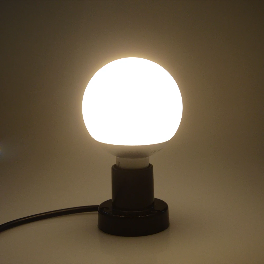 Светодиодная лампа E27 мощность 5 Вт 6 8 10 AC85 265V SMD5730 улучшенный чип 360 градусов