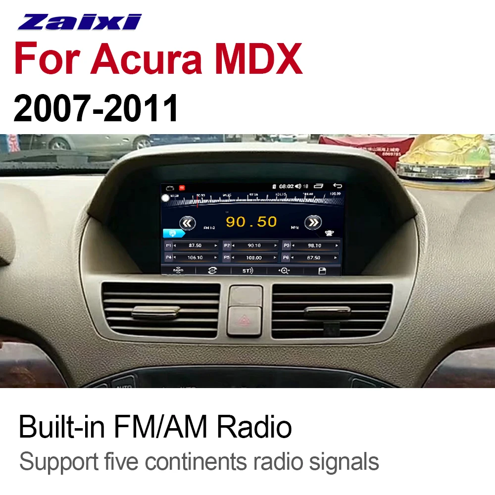 ZaiXi Авто Радио 2 Din Android Автомобильный плеер для Acura MDX 2007 ~ 2011 GPS Навигация BT Wifi карта