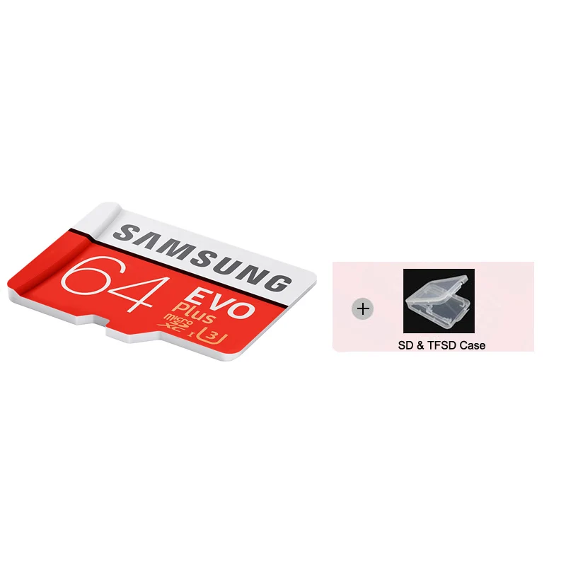 MC64G Plus Case Оригинальная карта памяти SAMSUNG Micro SD 64 u3 64GB класс 10 TF карта C10 SDXC UHS-I EVO mini Microsd sd-карта 64 gb дропшиппинг - Емкость: MC64G Plus Case