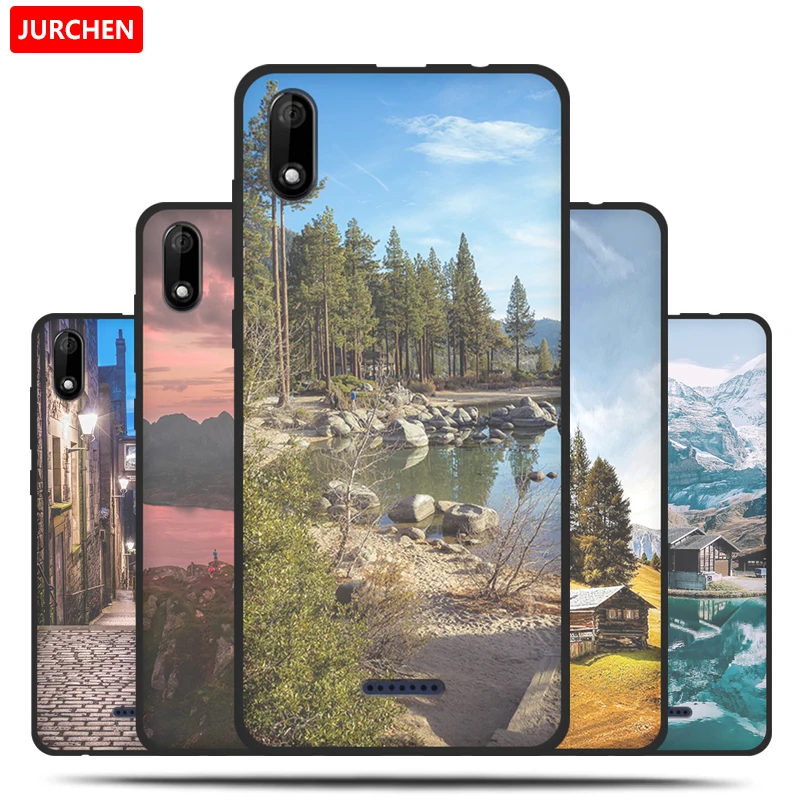 Чехол JURCHEN для Wiko Y60 чехол Y 60 Мягкая силиконовая задняя крышка с 3D рисунком из ТПУ
