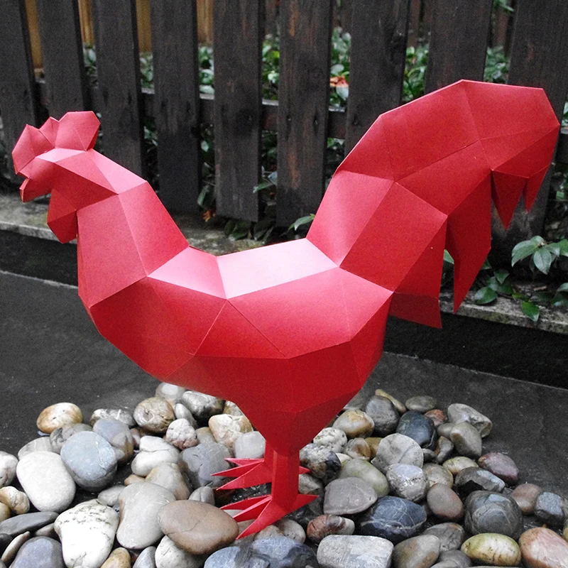 DIY милые животные 3D Пазлы игрушки для детей Ресторан водонепроницаемый Обучающие складные модели настенные украшения дома трехмерные