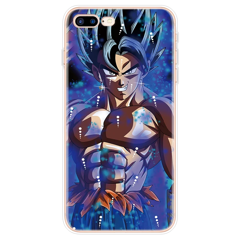 Стильная футболка с изображением персонажей видеоигр Dragon Ball; Dragonball z чехол Гоку для iPhone X XS Max XR 6 6S 7 8 плюс 5 5S 5C 4S из термопластичного полиуретана для iPhone 11 Pro MAX чехол