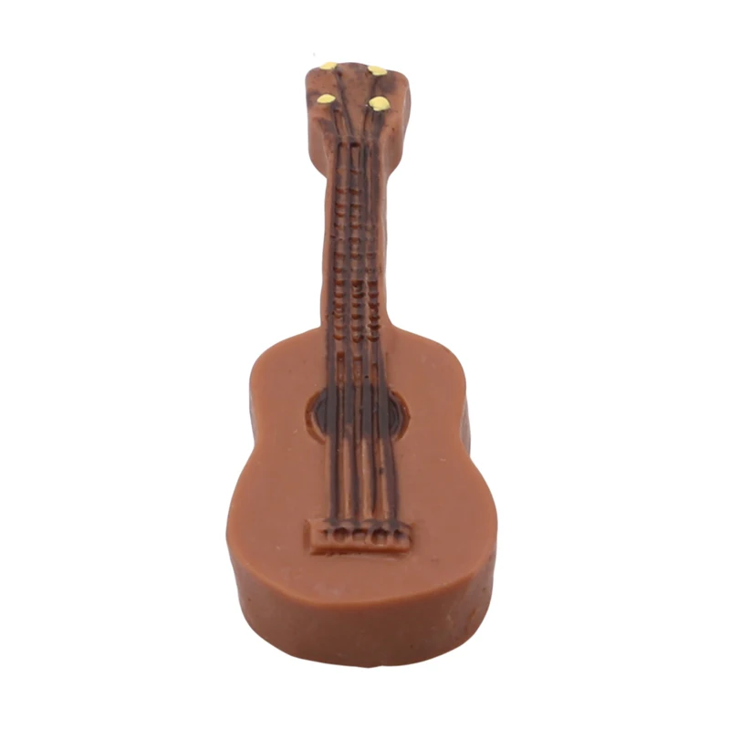 Hot Sale Christmas Gifts Replica Mini Musical Instrument Ornaments Miniature Acoustic Guitar Model Dollhouse Accessories | Дом и сад