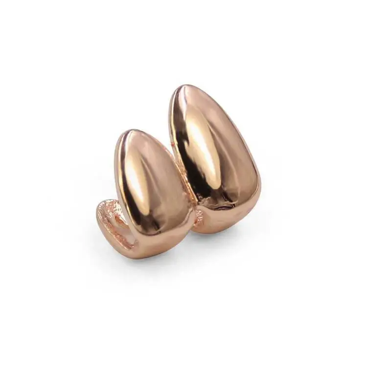 rose gold 2 шт. отбеливание зубов идеальный улыбка комфорт Fit Flex Временная корона для передних зубов falsh зубы золотые зубные протезы комплект - Цвет: rose gold