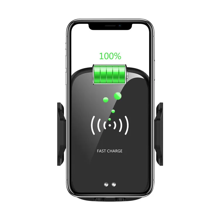 Tongdaytech Qi автомобильное беспроводное зарядное устройство для iPhone Xs Max X 8 Plus samsung S10 S9 Автомобильный держатель для телефона Быстрое беспроводное зарядное устройство Carregador