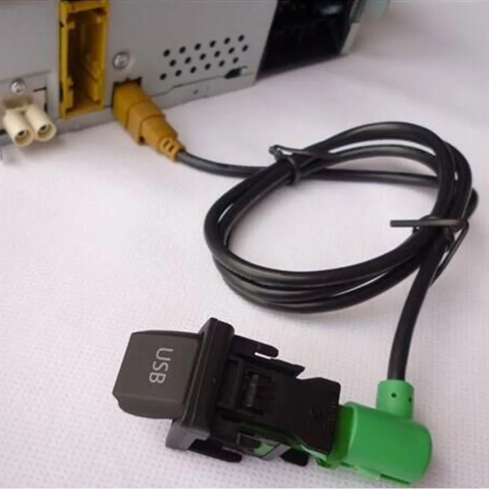 BEESCLOVER 310USB переключатель+ RCD510 жгута проводов RNS315 RCD510 usb-кабель для переключателя для VW MK6 гольф 6 Scirocco Jetta r26