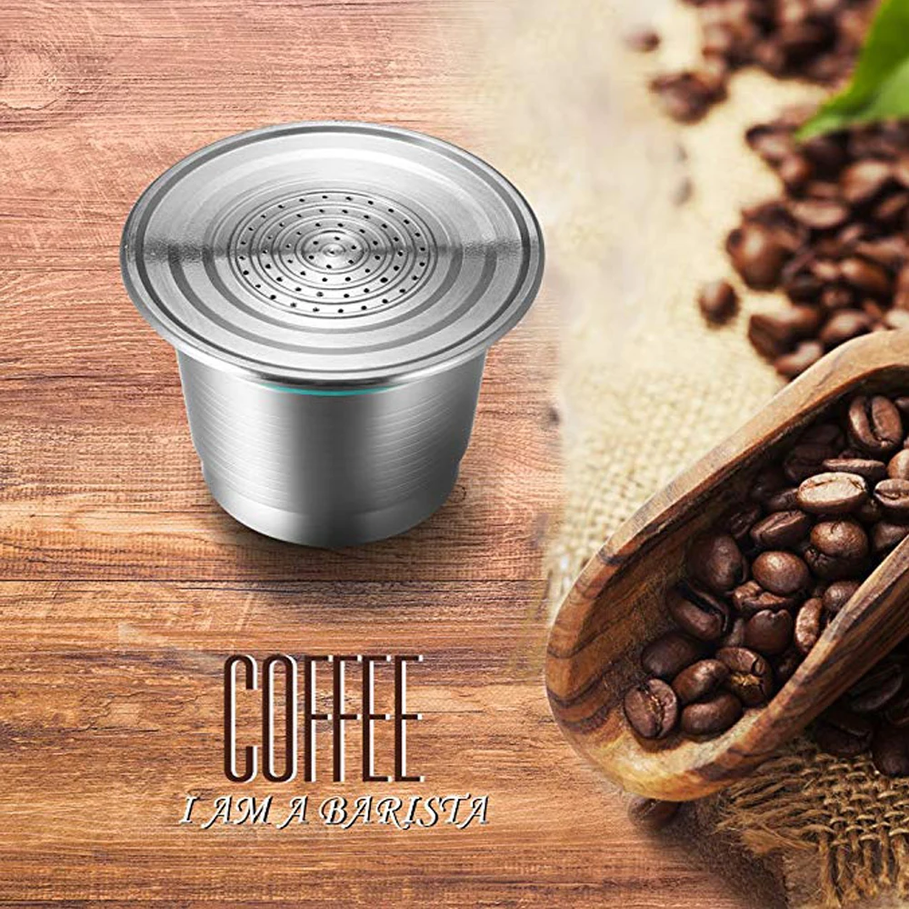 Nespresso многоразовые капсулы нержавеющая сталь кофе inox кафе Перманентный кофе фильтр трамбовки кофейная посуда для машин Nespresso