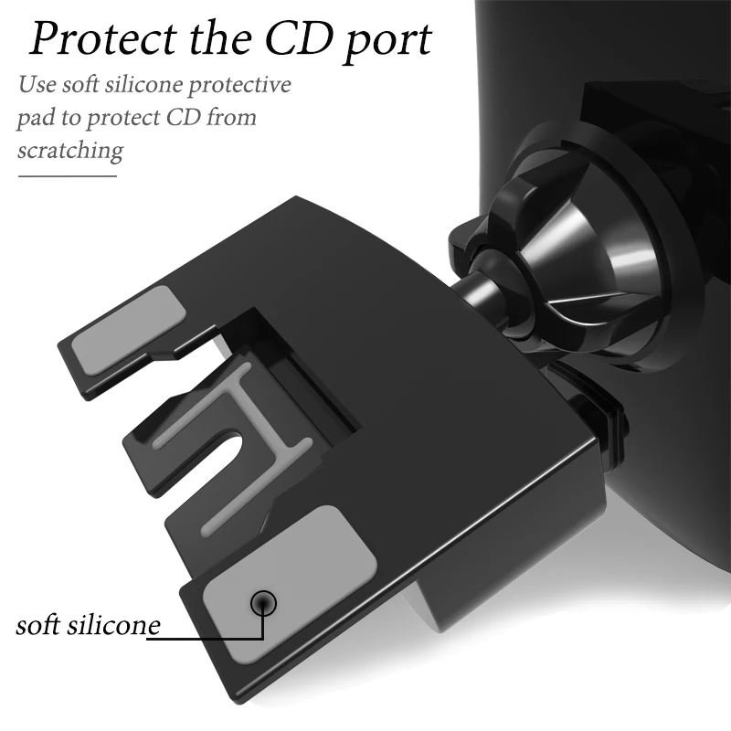 Автомобильный держатель для телефона XMXCZKJ с автоматическим замком и CD