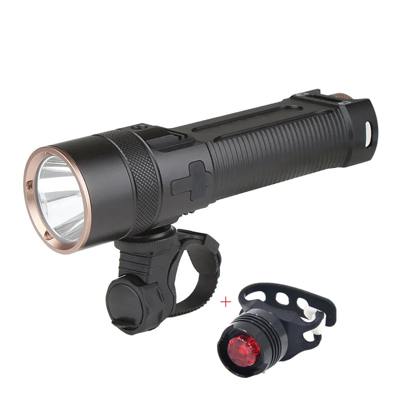

1200Lumens USB Rechargeable XM-L2 LED Bike MTB Flashlight Bicycle Front Light With Tail Light