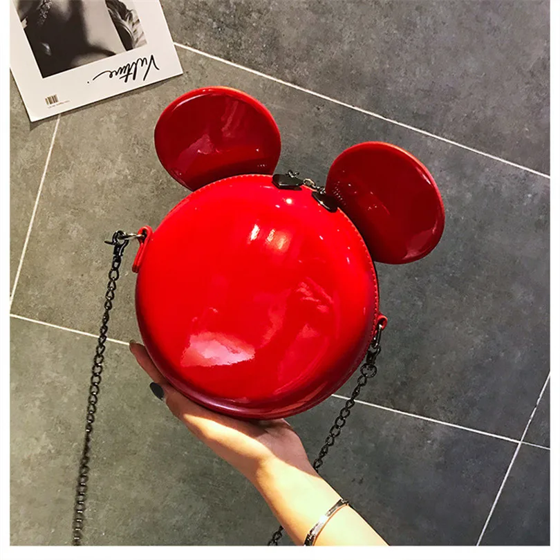 Модная мини сумка Disney 2019 блестящая крошечная высокого качества из искусственной
