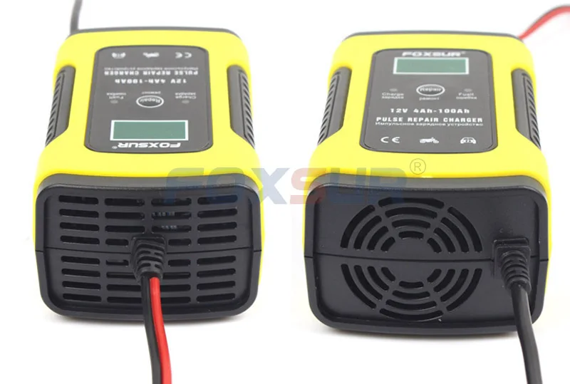 12V automatic smart battery charger car and motorcycle 12AH 36Ah 45AH 60AH 100AH pulse repair LCD | Инструменты