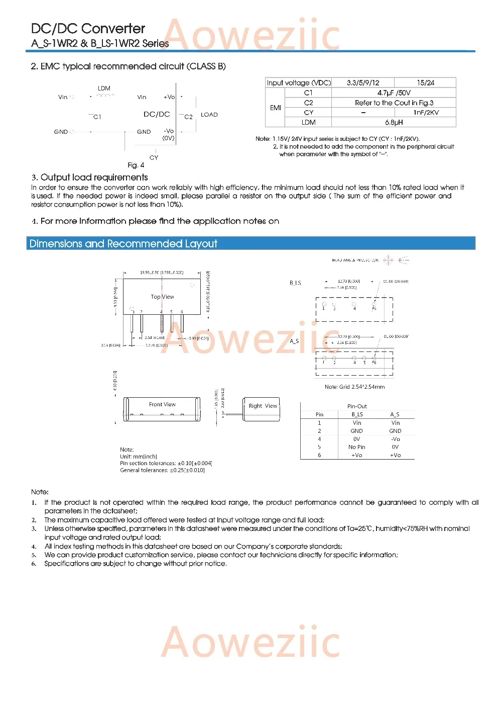 

Aoweziic (1PCS) (2PCS) (5PCS) (10PCS) B1205LS-1WR2 New Original SIP4 Input: 12V Output: 5V 0.2A DC-DC 1.5kV Voltage Isolate