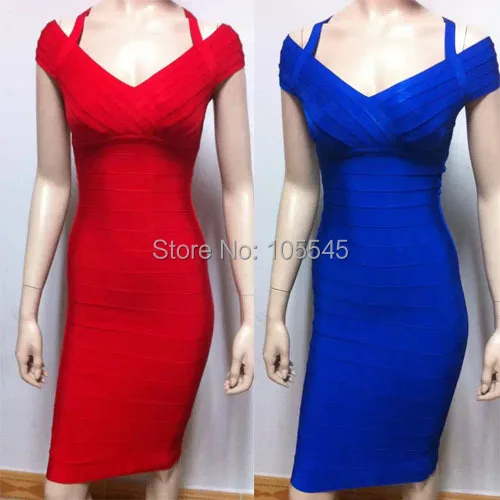 Осень женщины синий красный элегантный роскошь bodycon сексуальный mini повязки