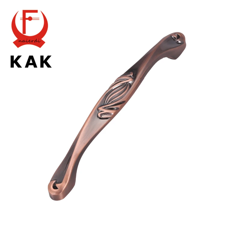 KAK 5 шт красные бронзовые винтажные ручки кухонные античные для шкафа дверные