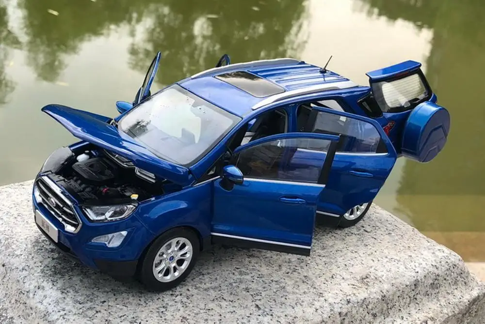 1/18 масштаб Ford Ecosport SUV Синий литой автомобиль Модель Коллекция игрушек