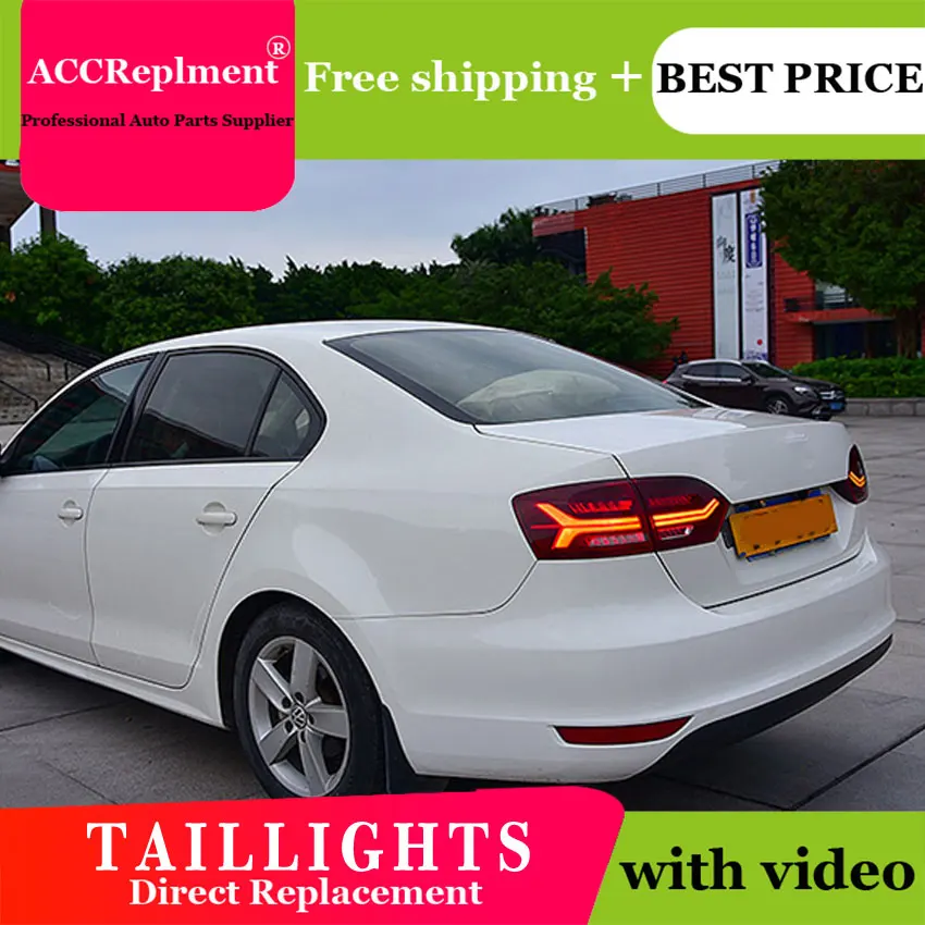 4 шт. автомобильный Стайлинг для VW Jetta задний светильник s 2012- для Jetta светодиодный задний фонарь+ сигнал поворота+ тормоз+ задний светодиодный светильник