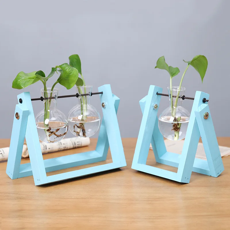 European Household Decor Glass Transparent Vase Wall Hanged ZAKKA Style Micro-landscape Creative Hydroponic Bottls | Дом и сад