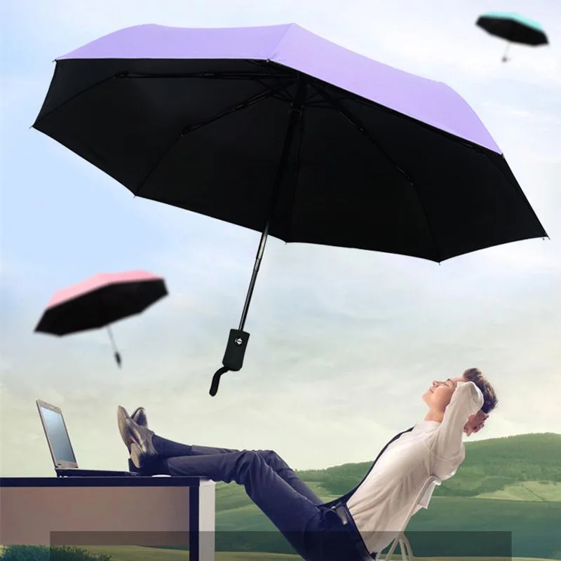 Автоматический складной зонт ветрозащитный дорожный Зонт от дождя и солнца с
