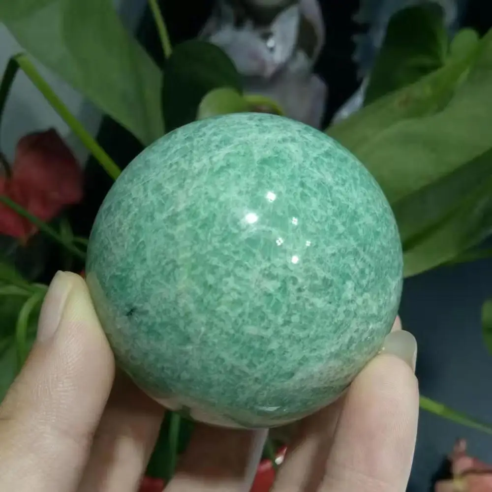 45 мм натуральный кристалл амазонита драгоценный камень исцеляющая сила шар