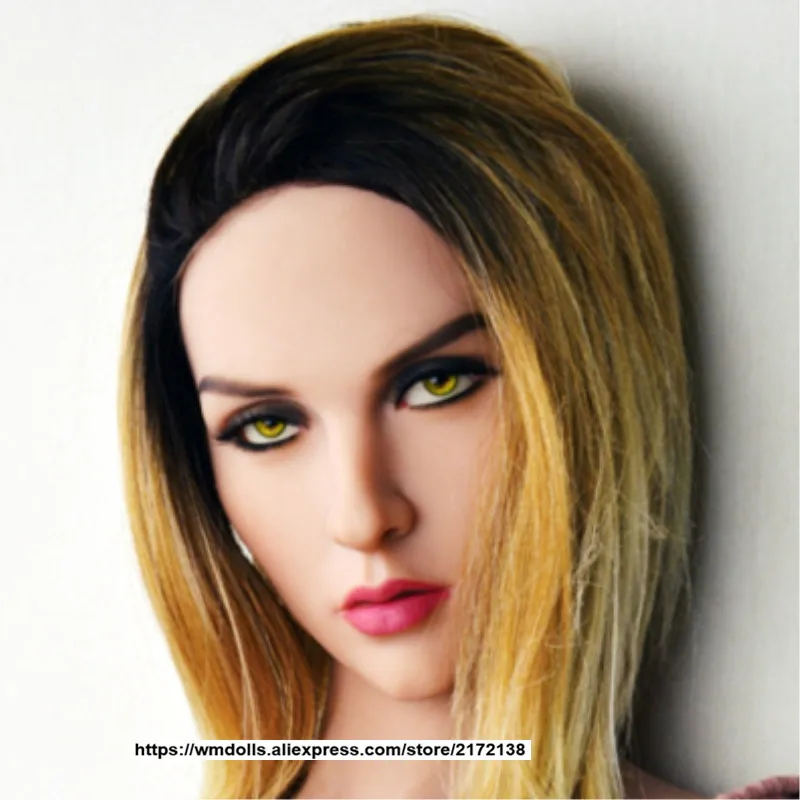 WMDOLL #195 реалистичные силиконовые манекены голова для секс куклы с оральным сексом