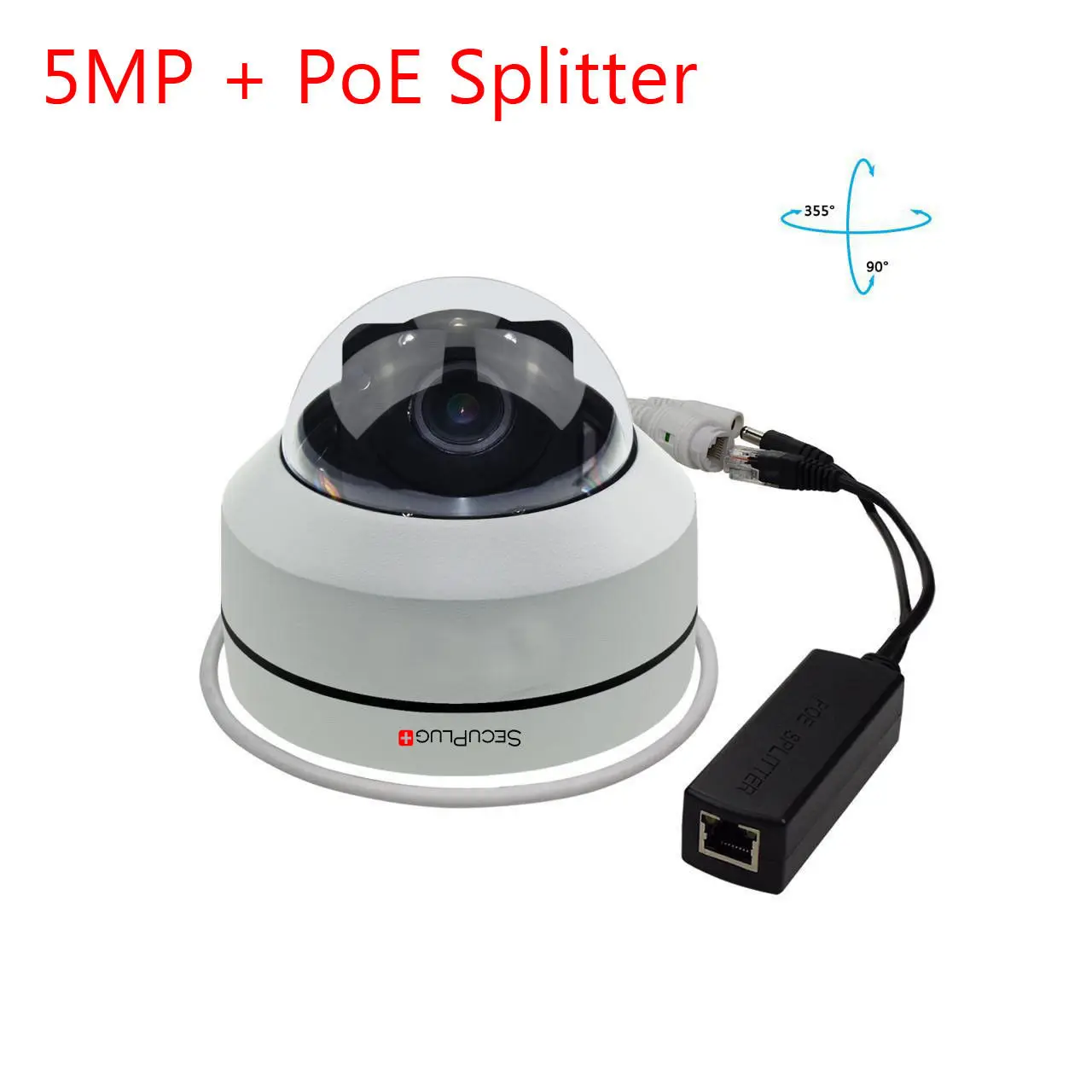 5MP Мини PTZ IP камера Супер HD 2592x1944 панорамирование/наклон 4X зум ИК купольная камера PoE