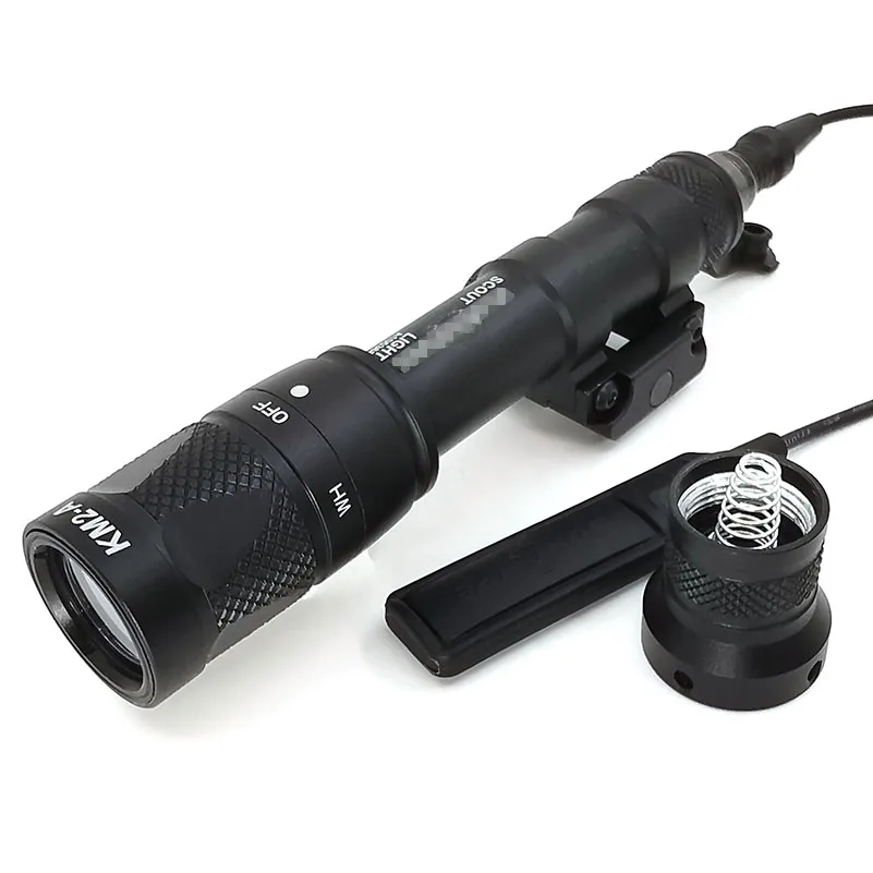 Черный SOTAC-GEAR M600V светильник для скаута, Постоянный/Мгновенный/стробоскопический белый светильник, фонарь для винтовки, светильник для вспышки, пистолет, оружие, Пикатинни, 20 мм, Вивер - Цвет: Черный