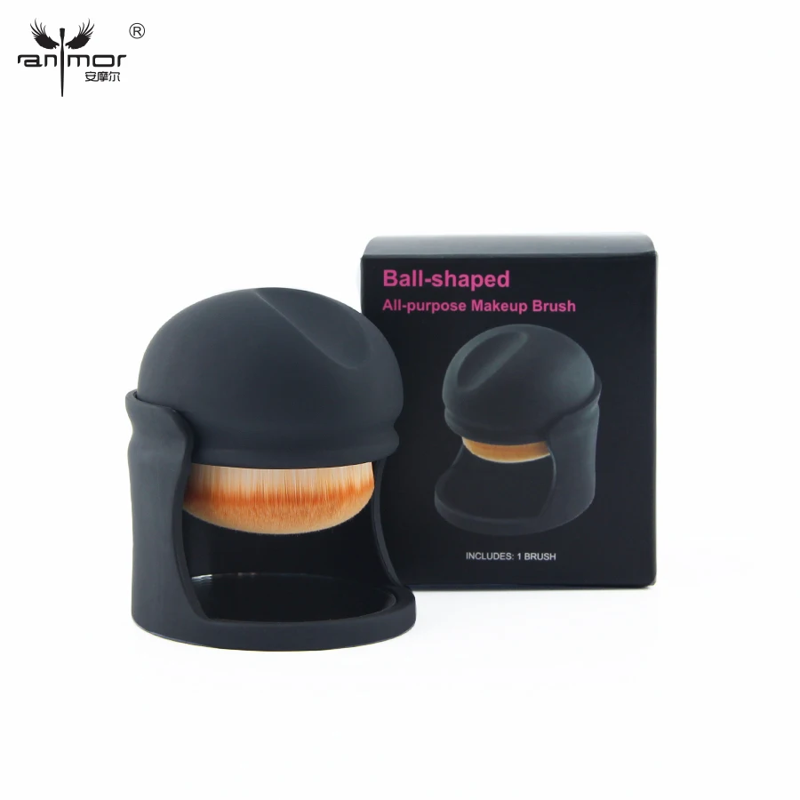 Anmor круглый образный фундамент кисти с держателем и зеркало для макияжа